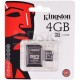 Karta microSD 4GB + adapter