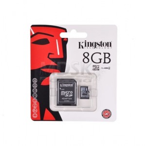 Karta microSD 8GB + adapter